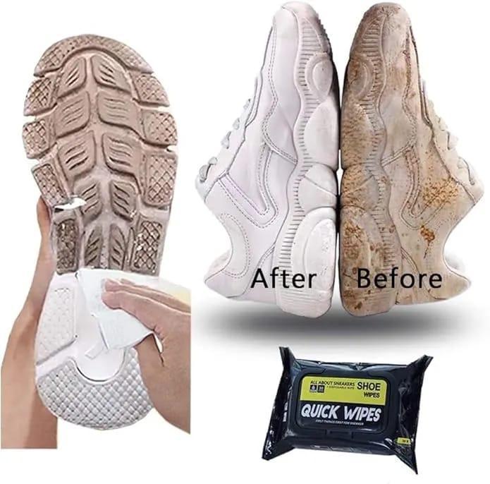 Disposable Shoes Clean Wipes Portable 80pcs