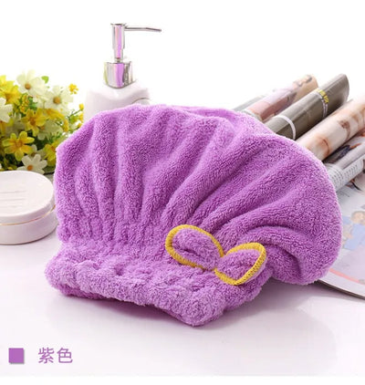 Microfibre Quick Hair Drying Cap (Random Color)