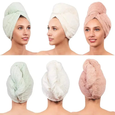 Microfiber Magic Hair Drying Towel for Women ( 2 pieces )